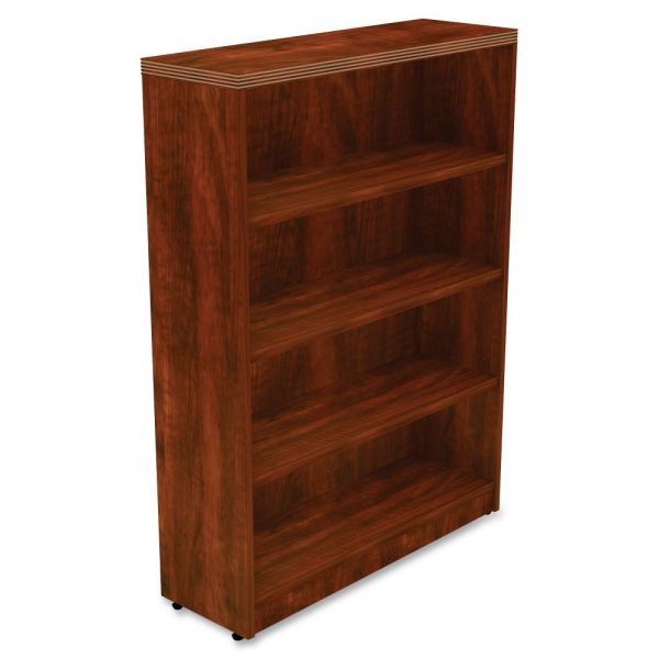 LLR34372 Lorell Chateau 4-Shelf Bookcase