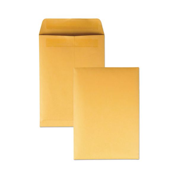 QUA43462 Quality Park Redi Seal Catalog Envelope, 7 1/2 x 10 1/2, Brown Kraft, 250/Box