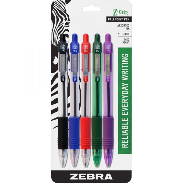 ZEB22205 Zebra Pen Z-Grip Retractable Ballpoint Pens
