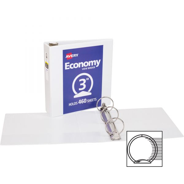 AVE05800 Avery Economy Reference 3" 3-Ring View Binder