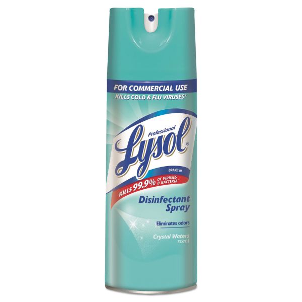 RAC84044EA Professional LYSOL Brand Disinfectant Spray, Crystal Waters, 12.5oz Aerosol Can