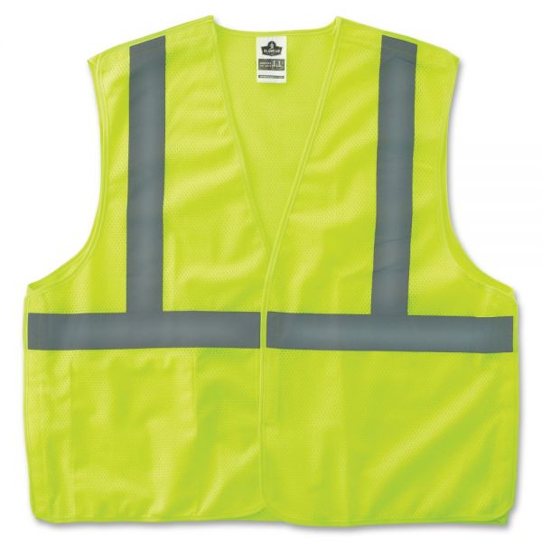 EGO21077 GloWear Lime Econo Breakaway Vest