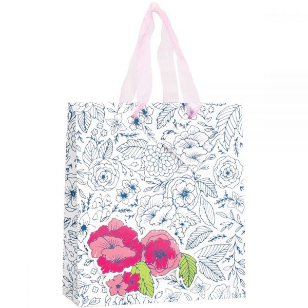 NOTM289759 Gift Bag W/Ribbon Handles & Gift Card 9.5"X9.5"X4"