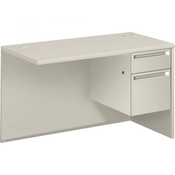 HON38215RQQ HON 38000 Series Flush Return, Right, 48w x 24d x 29-1/2h, Light Gray