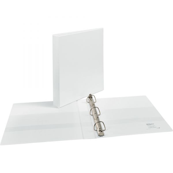AVE09301 Avery Durable 3-Ring View Binder w/Nonlocking EZD Rings, 1" Capacity, White