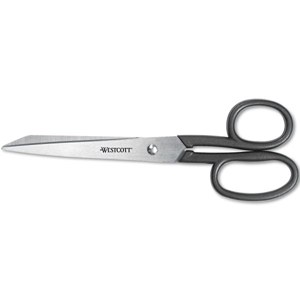 ACM19018 Westcott Kleencut Shears, Left/Right Hand, 8" Long, Black