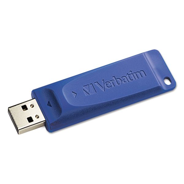 VER97275 Verbatim Classic USB 2.0 Flash Drive, 16GB, Blue