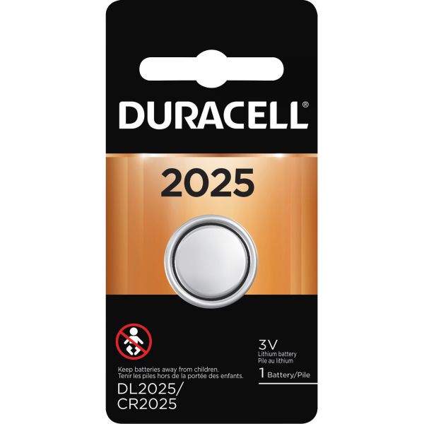 DURDL2025BPK Duracell Button Cell Lithium Battery, 2025