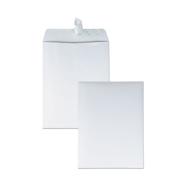 QUA44682 Quality Park Redi Strip Catalog Envelope, 9 1/2 x 12 1/2, White, 100/Box