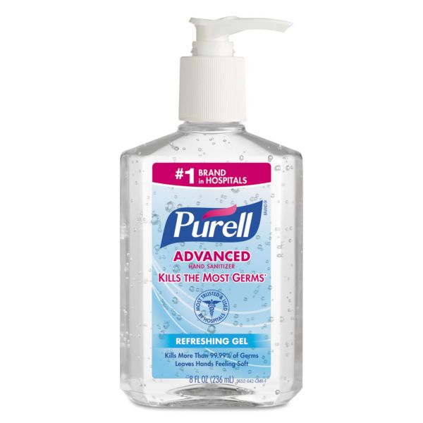 GOJ965212EA PURELL Advanced Instant Hand Sanitizer, 8oz Pump Bottle
