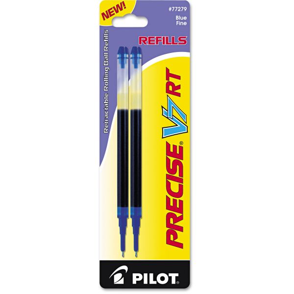 PIL77279 Pilot Refill for Precise V7 RT Rolling Ball, Fine, Blue Ink, 2/Pack