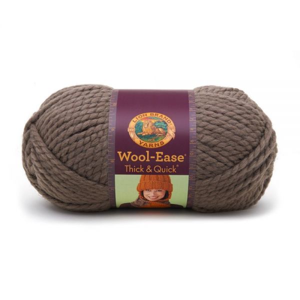 NOTM310374 Lion Brand Wool-Ease Thick & Quick Yarn - Taupe