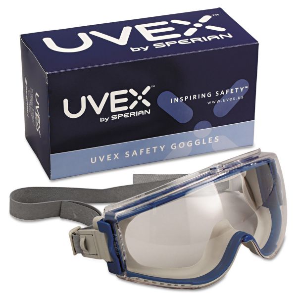 UVXS39610C Honeywell Uvex Stealth Safety Goggles, Teal Frame, Clear Lens