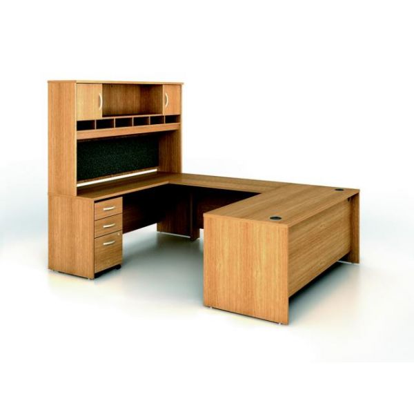 BSHSRC004LO bbf Series C Executive Configuration - Light Oak fnish by Bush Furniture