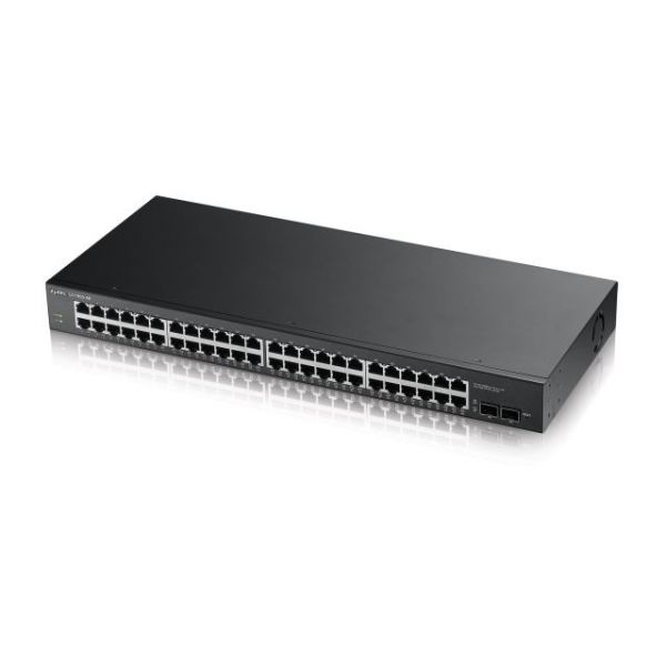 SYNX3959235 ZyXEL GS1900-48 L2 Web Managed 48-Port GbE Rackmount Switch with 2 SFP, Total 50-Ports