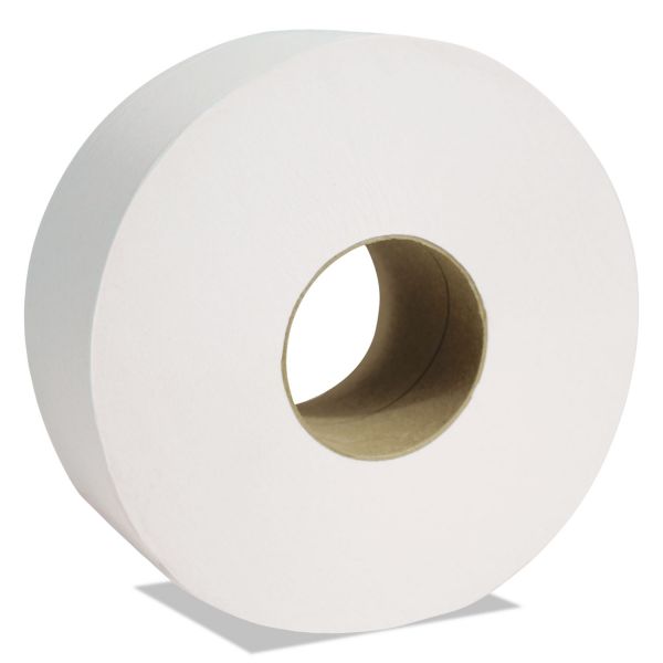 CSD4034 Cascades PRO North River Jumbo Roll Tissue, 1-Ply, White, 3 1/2" x 3500 ft, 6 Rolls/Carton