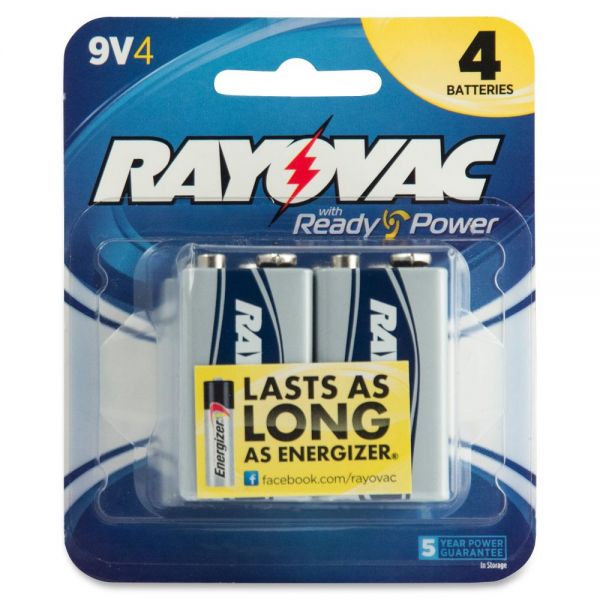 RAYA16044TJCT Rayovac Alkaline 9 Volt Battery