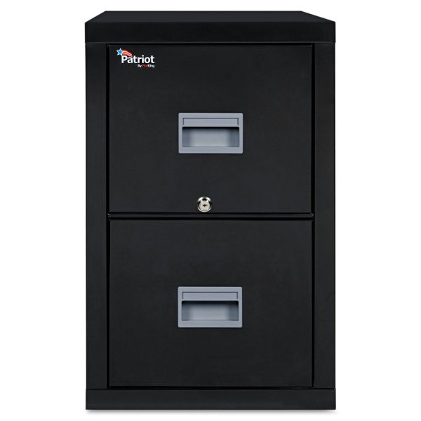 FIR2P2131CBL FireKing Patriot Insulated Two-Drawer Fire File, 20 3/4w x 31 5/8d x 27 3/4h, Black