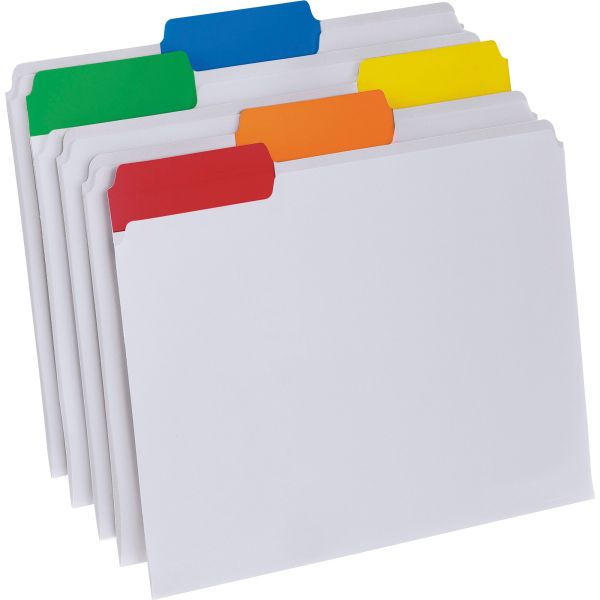 PFX55702 Pendaflex Poly File Folders, 1/3 Cut Top Tab, Letter, Clear, 25/Box