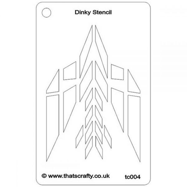 NOTM369676 That's Crafty Dinky Stencil 3"X4.75"