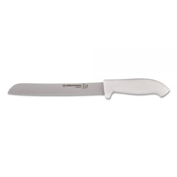 DXX24223 Dexter SofGrip Scalloped Bread Knife With Soft Rubber Grip, Silver, 8"