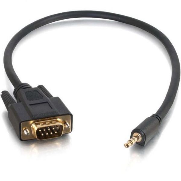 SYNX3534759 C2G 1.5ft Velocity DB9 Male to 3.5mm Male Adapter Cable