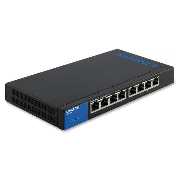 LNKLGS308 Linksys 8-Port Smart Gigabit Switch