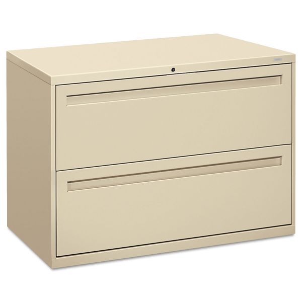 HON792LL HON 700 Series Two-Drawer Lateral File, 42w x 19-1/4d, Putty