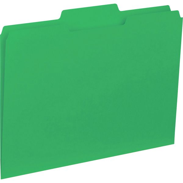 BSN43563 Business Source Green Colored File Folders