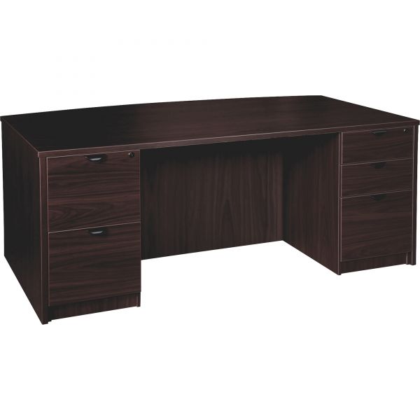 LLR79023 Lorell Prominence 79000 Series Double Pedestal Computer Desk