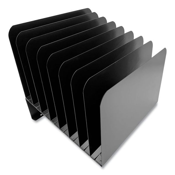 Huron Steel Vertical File Organizer, Inclined, 8 Sections, Letter Size...