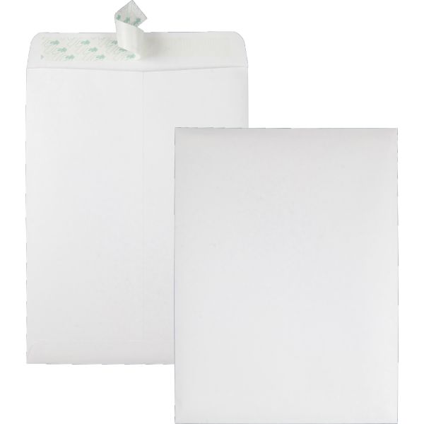 QUA44582 Quality Park Redi Strip Catalog Envelope, 9 x 12, White, 100/Box