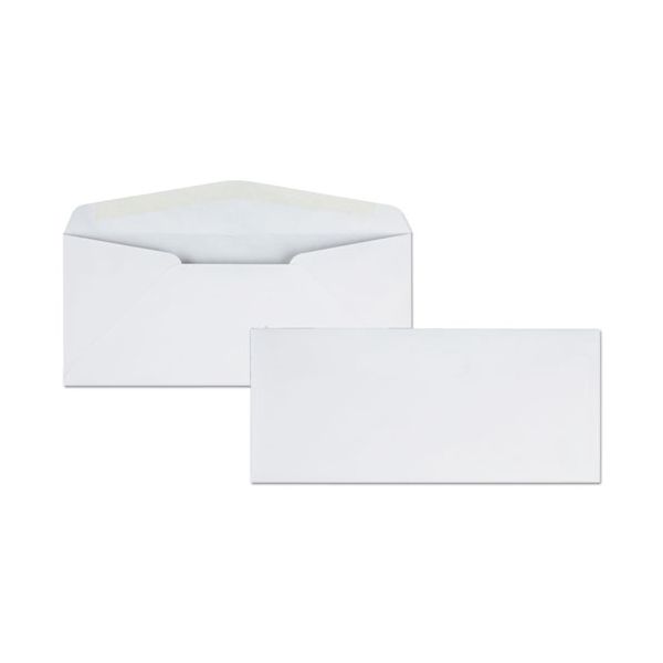 QUA11112 Quality Park Business Envelope Traditional, #10 (4 1/8 x 9 1/2), Gummed Seal, 500/Box