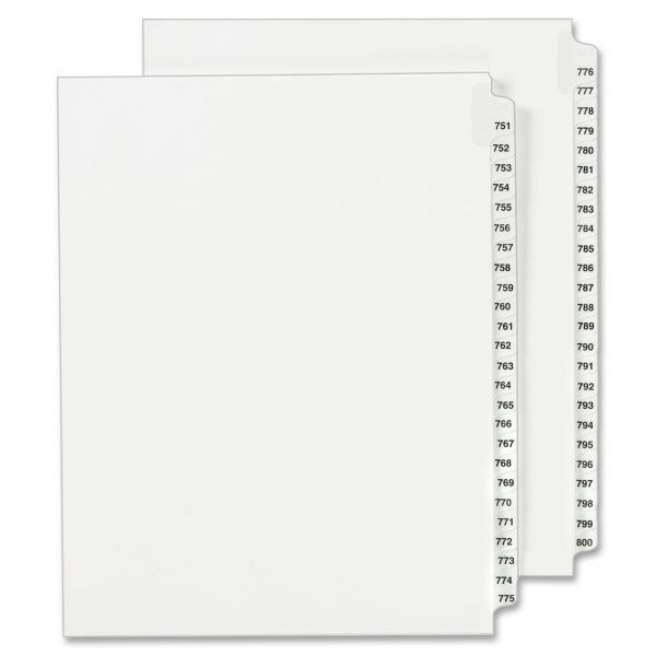 AVE01355 Avery Side Tab Legal Index Dividers