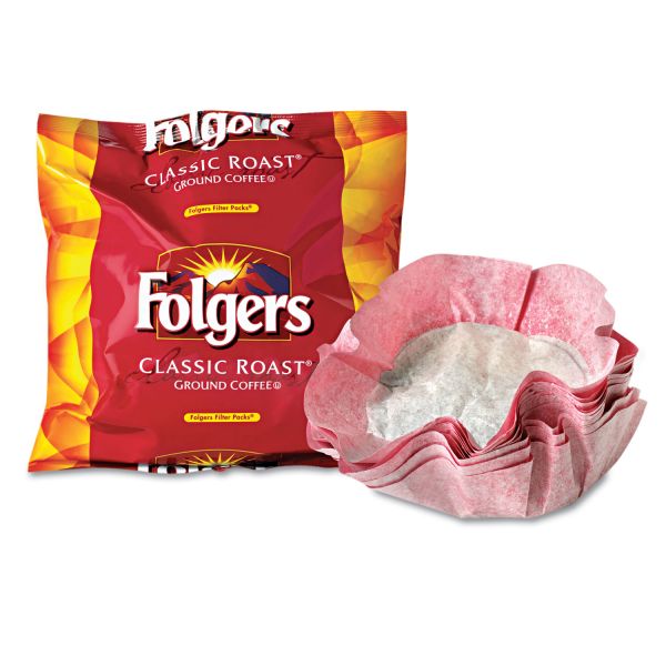 FOL06239 Folgers Coffee Filter Packs, Classic Roast, 9/10oz, 40/Carton