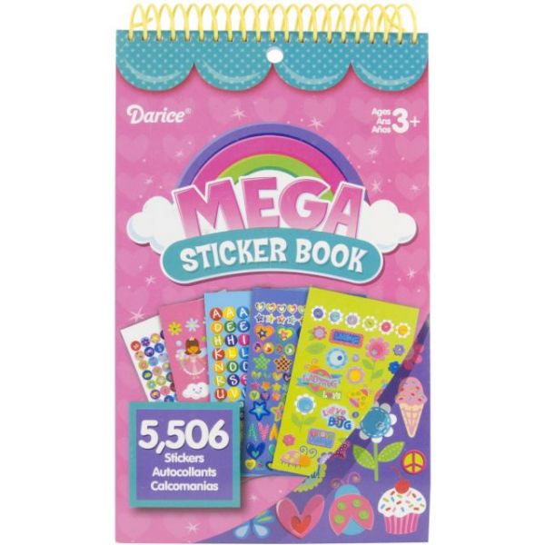 NOTM089256 Mega Sticker Book 9.5"X6"