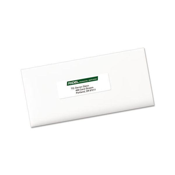 AVE5161 Avery Easy Peel Mailing Address Labels, Laser, 1 x 4, White, 2000/Box