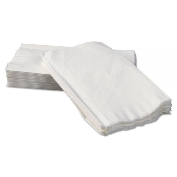 MOR21517 Morcon Paper Dinner Napkins, White, 2-Ply, 15 x 17
