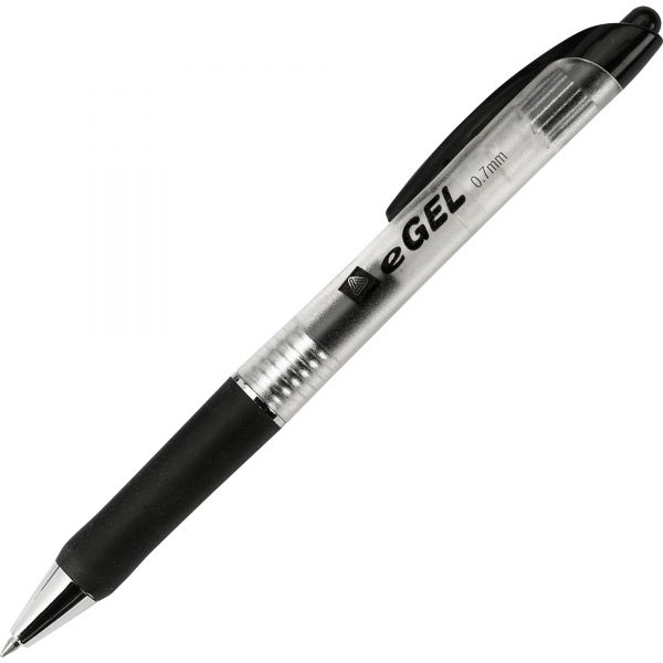 AVE49988 Avery eGEL Retractable Gel Pen, Roller Ball, Black Ink, Medium
