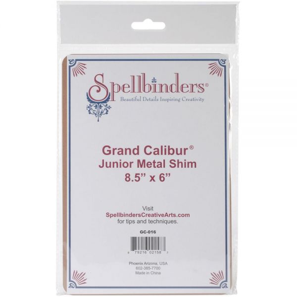 NOTM089586 Spellbinders Grand Calibur Junior Metal Shim 8.5"X6"