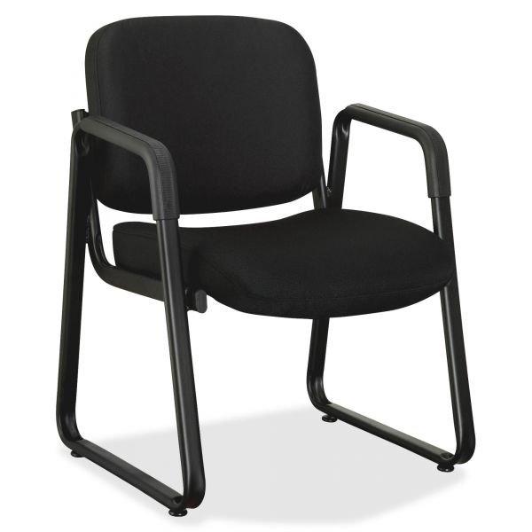 Lorell Black Fabric Guest Chair LLR84576