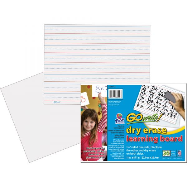PACLB8512 GoWrite! Learning Ruled Dry Erase Boards