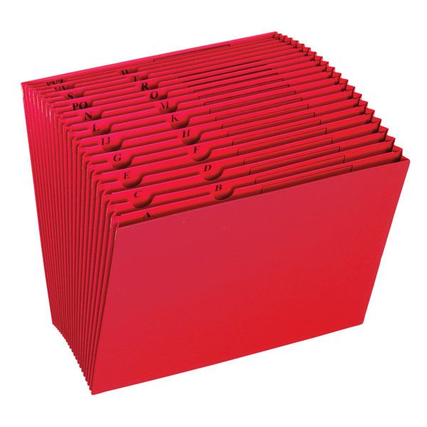 OpenTop Expanding File, AZ Tabs, 21 Pockets, Assorted Colors (No