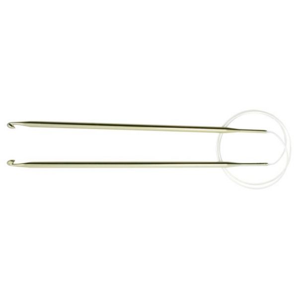 NOTM072444 Silvalume Aluminum Circular Crochet Hook 40"