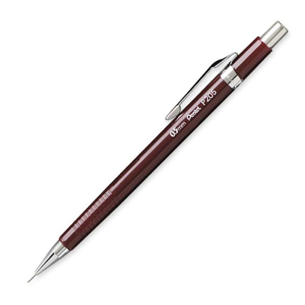 PENP205B Pentel Sharp Mechanical Drafting Pencil, 0.5 mm, Burgundy Barrel