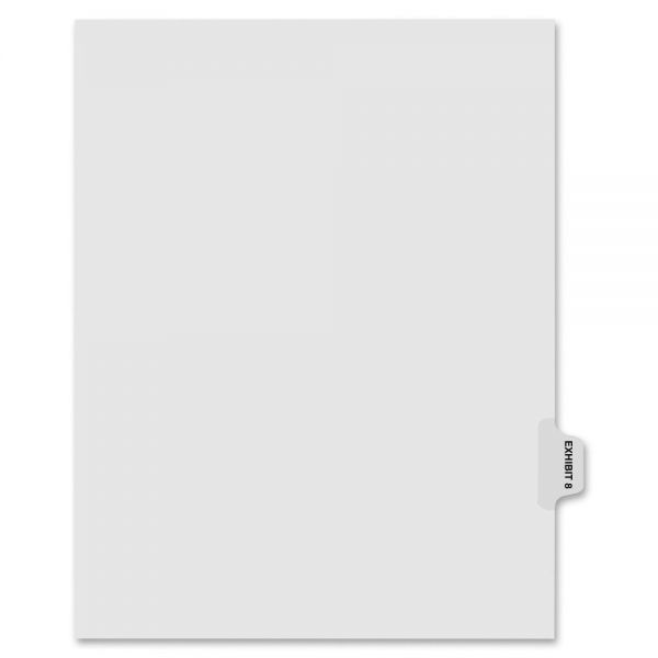 KLF80108 Kleer-Fax 80000 Series Side Tab Legal Exhibit Index Dividers