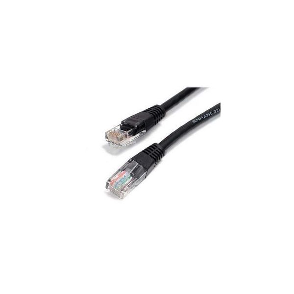 SYNX2852486 StarTech.com 2 ft Black Molded Cat6 UTP Patch Cable - ETL Verified