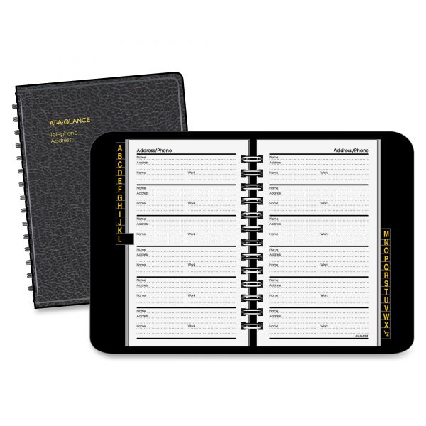 AAG8020105 At-A-Glance Small Telephone Address Book