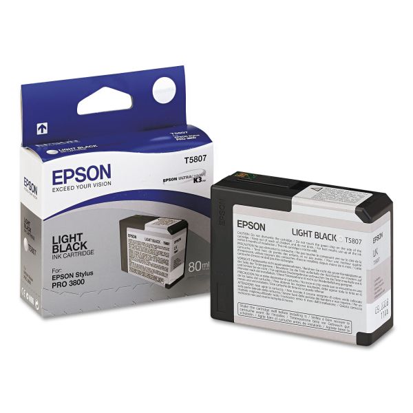 EPST580700 Epson T580700 UltraChrome K3 Ink, Light Black