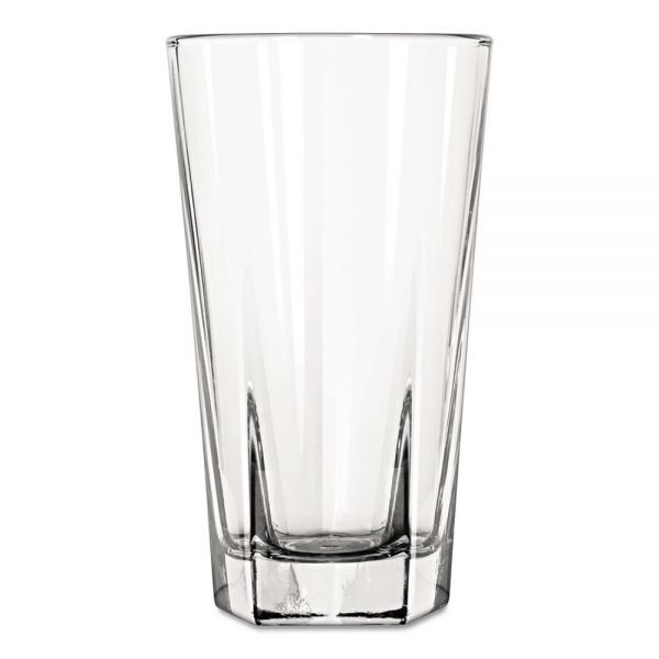 LIB15483 Libbey Inverness Glass Tumblers, Beverage, 12 oz, Clear, 36/Carton
